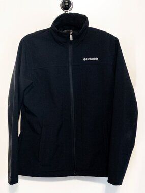 Columbia Softshell Black Jacket Size Medium Black Athleisure Activewear Outdoor